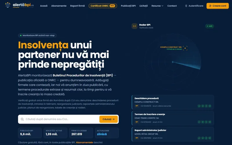 Pagina principală alertabpi.ro